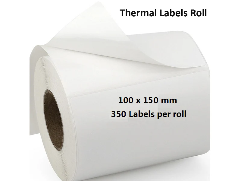 1 Rolls Premium 100x150mm Direct-thermal labels 350pcs/roll Self Adhesive Labels - Image 2