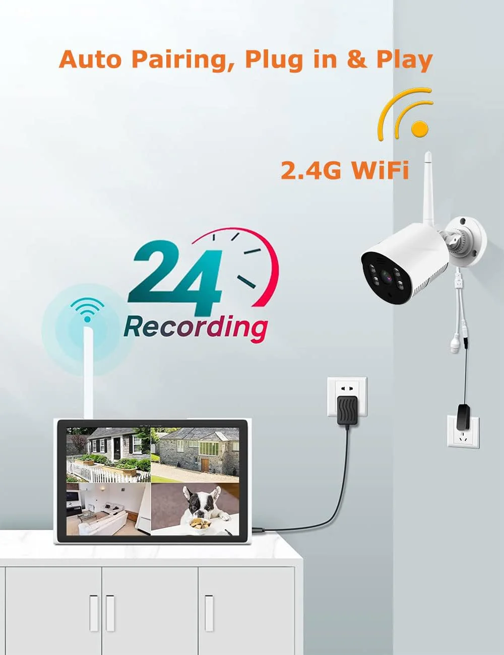 10.1 Inch Screen Wireless Security camera system CCTV NVR surveillance - Image 11