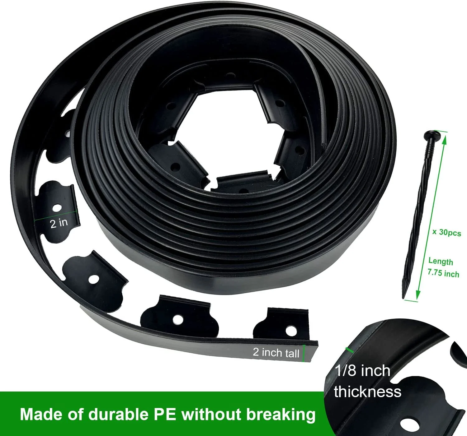 10M Garden Lawn Edging Border 6PCS - Image 2