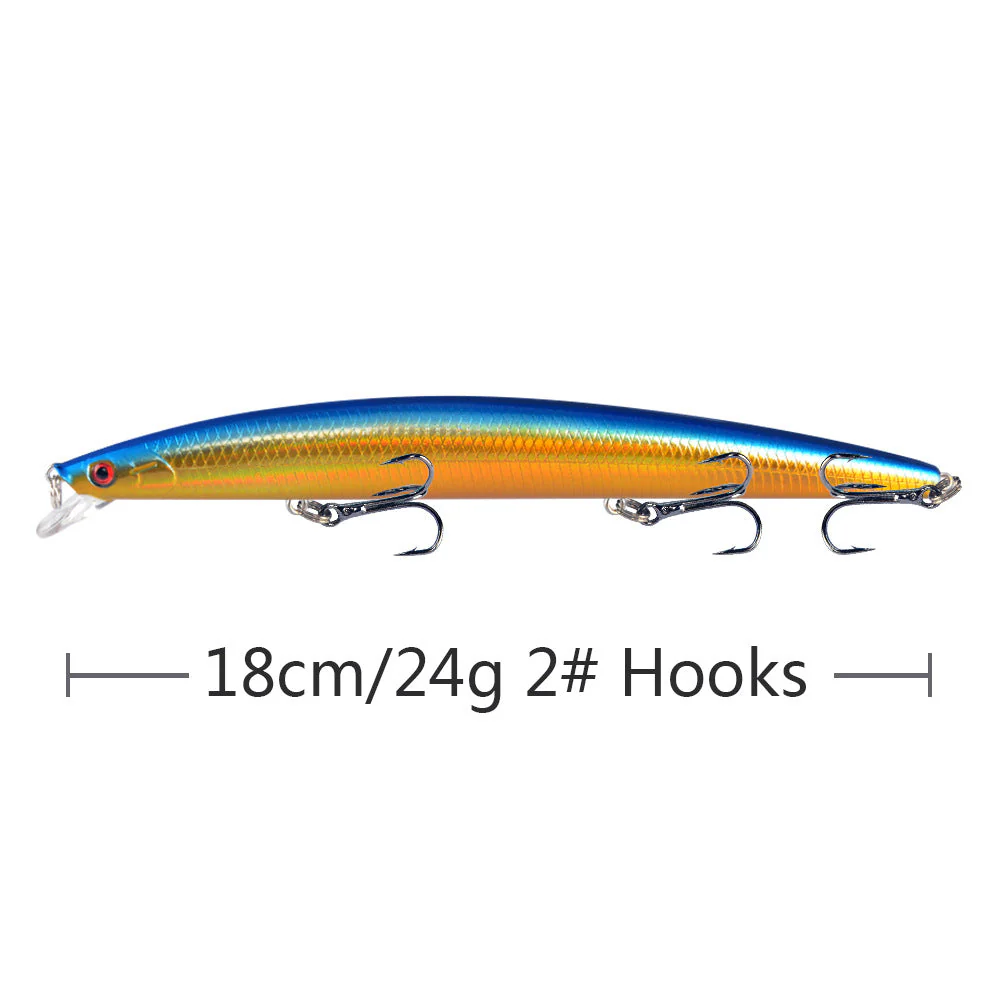 10pcs/p Large Fishing Lures 18cm Hard Bait Lures with Treble Hook Lifelike - Image 5