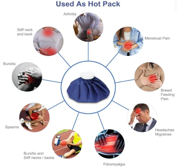 11 inch Ice Pack Ice Bag with Bag Wrap Holding Strap for Injuries Cold Hot Therapy - Image 4