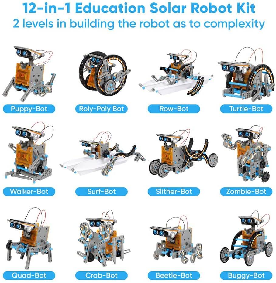 12 In 1 Solar Educational Robot Kit - Image 3