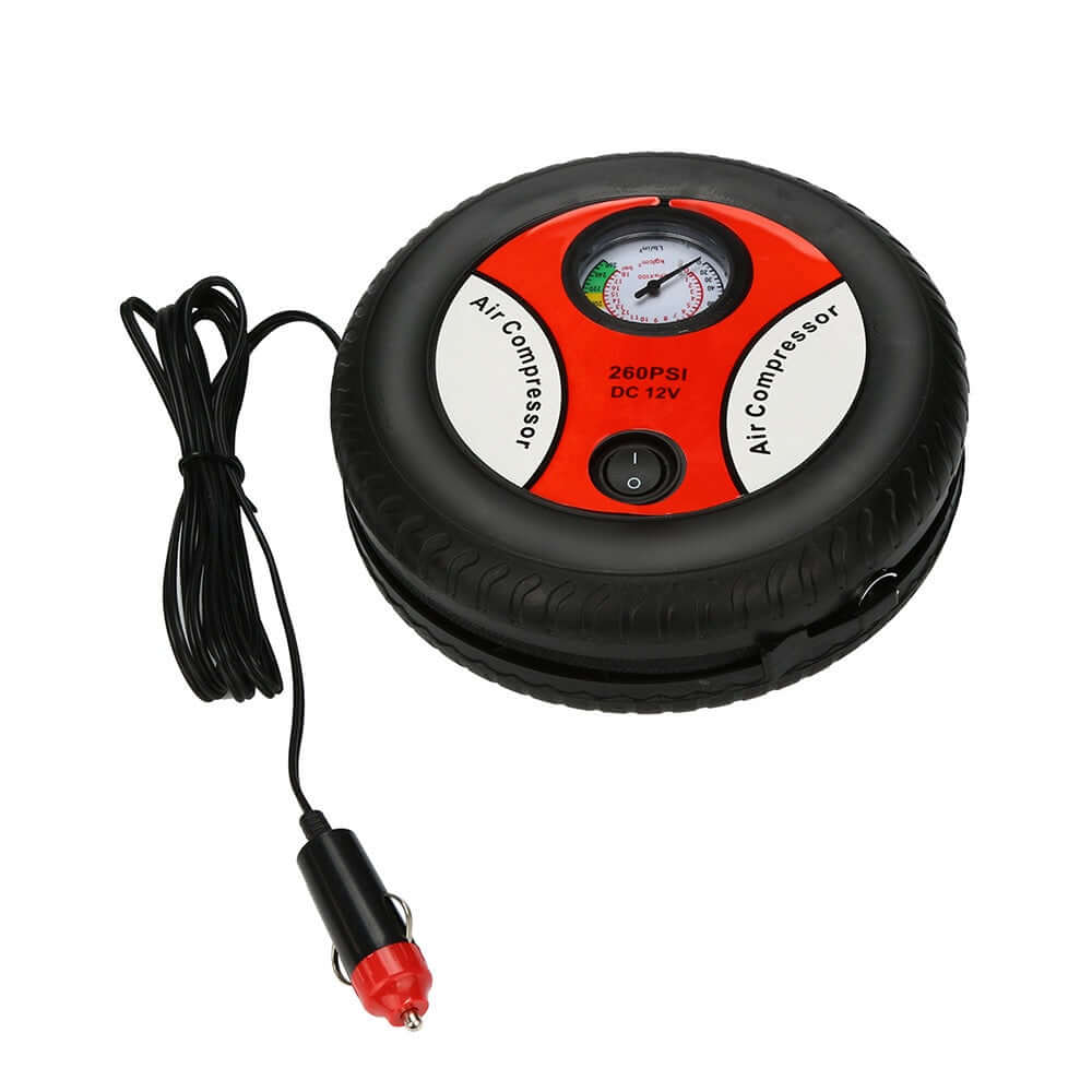 12V Car Air Compressor Compressor Tire Inflator, 260 Psi Dc 12V Portable Electric Mini Tire - Image 2