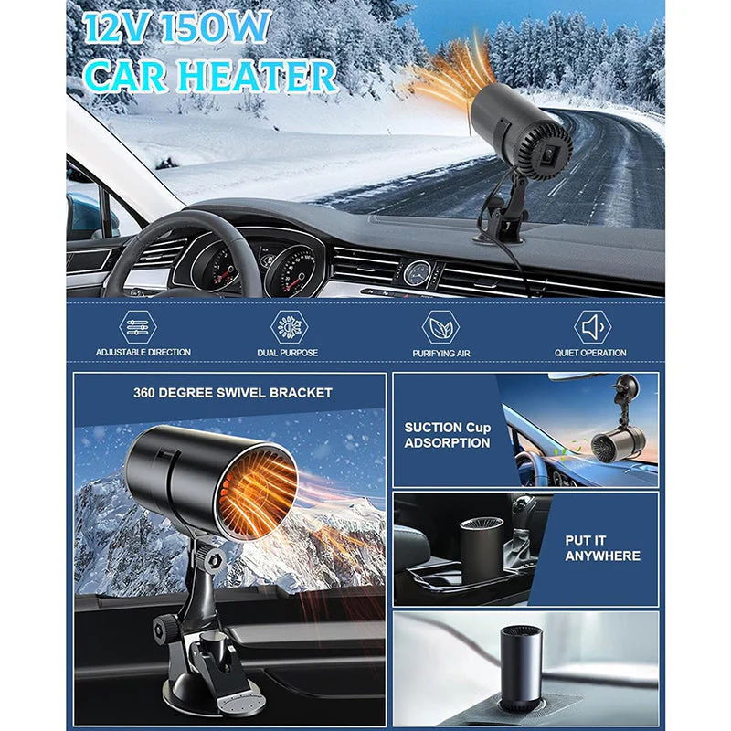 12V Car Heater with Defroster - Image 3
