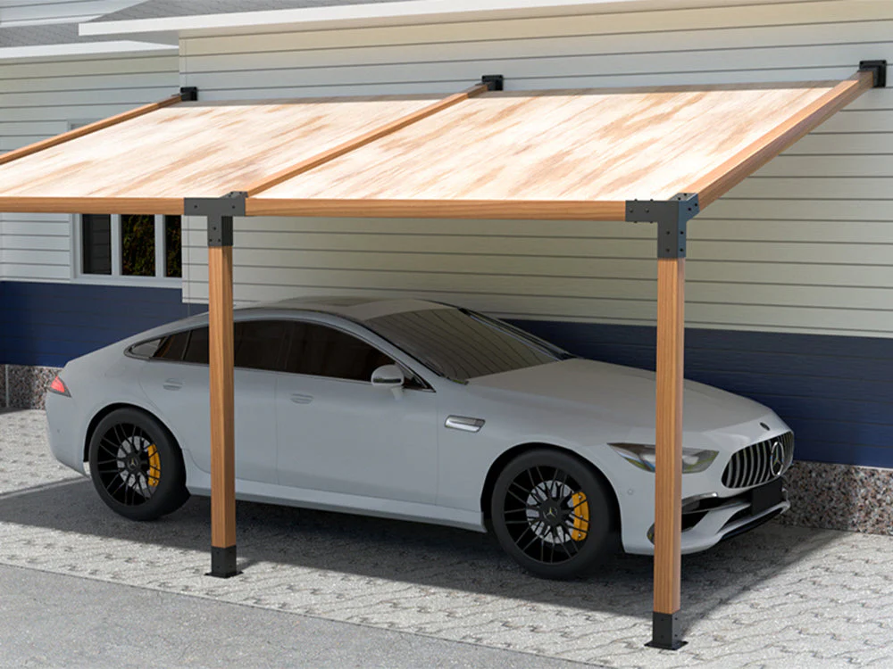 15°Slanted Wall Mount Pergola Bracket Kit - Image 4