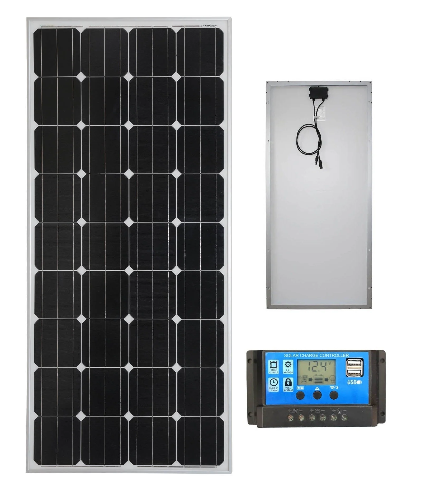 150W Solar Panel with Solar Controller - Image 2