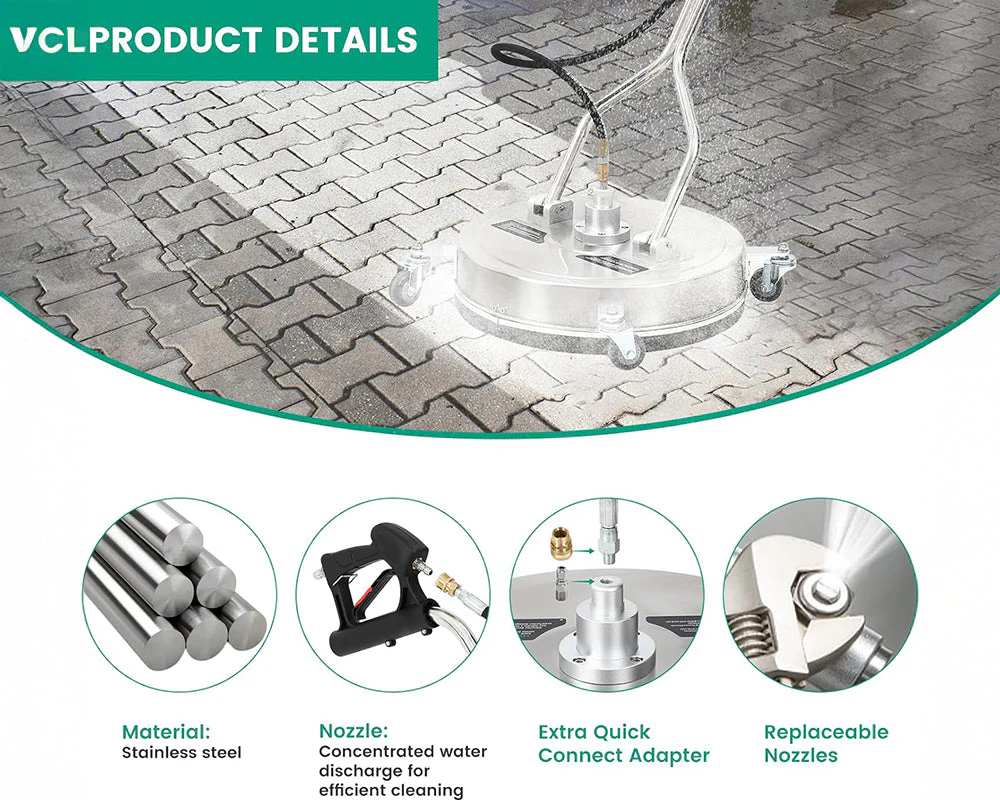 18" Pressure Washer Surface Cleaner - Image 5