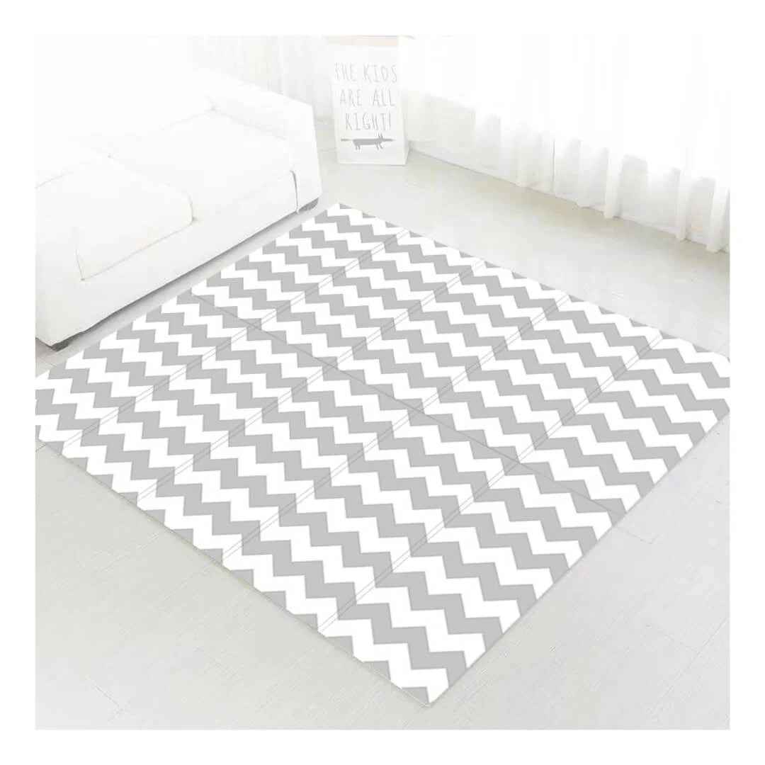 180x150x1 cm Foldable Baby Playmat with Carry Bag - Tree & Curve Both Sides-I - Image 5