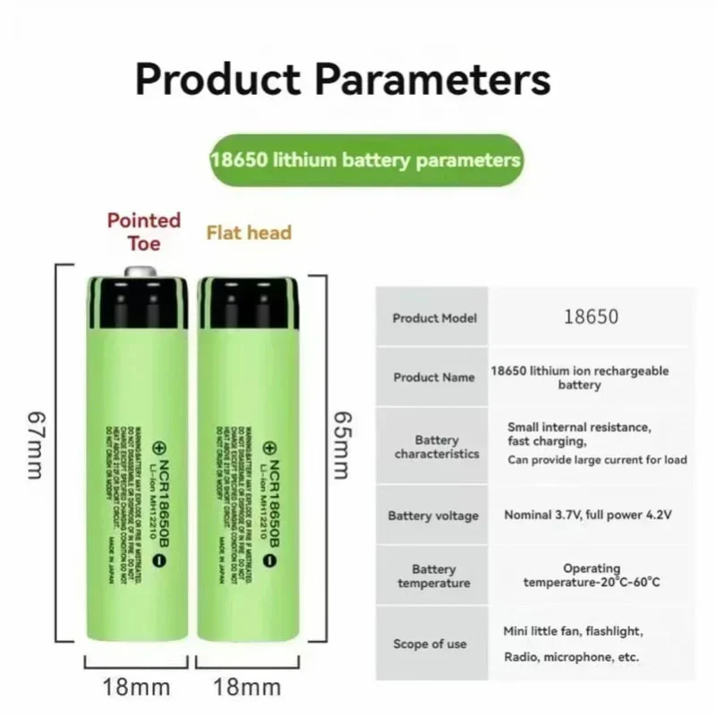 18650 Battery Rechargeable Batteries 8pcs - Image 2