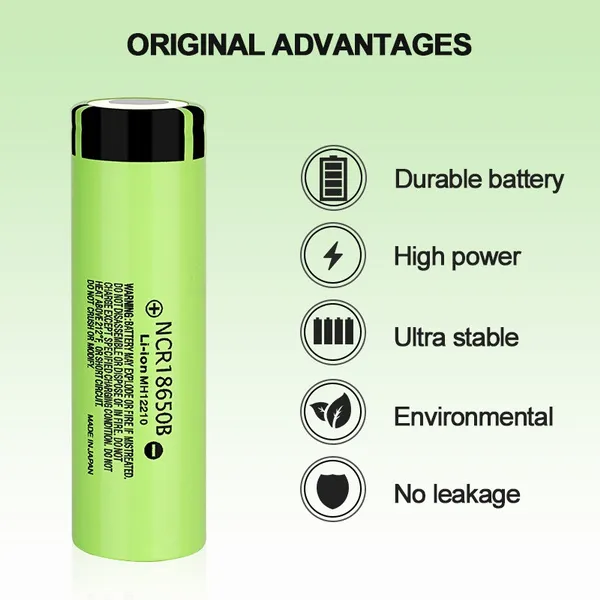 18650 Rechargeable Battery Flat Top 12PCS - Image 2