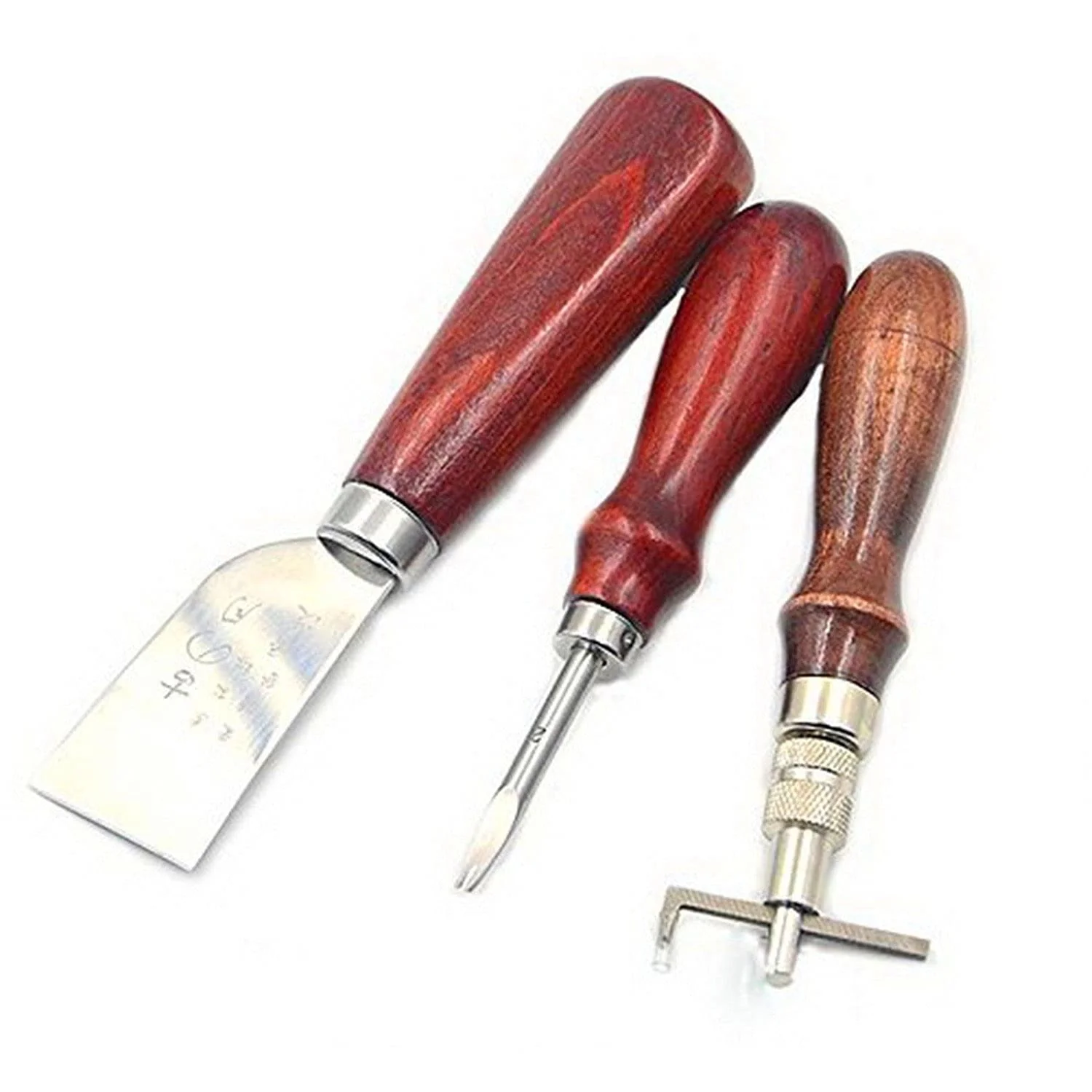 18PCs Leather Craft Tools Kit Tools DIY Groover Punch Kit Stiching Carving Craft Sewing - Image 7