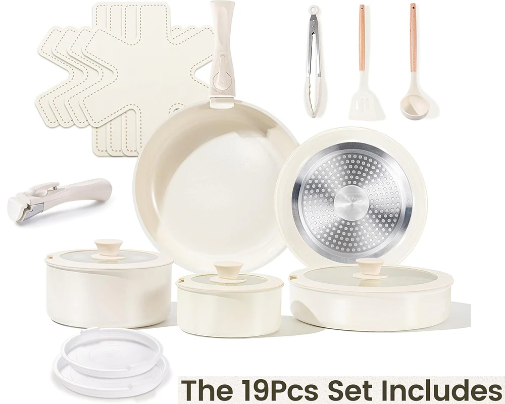 19 Piece Nonstick Induction Cookware Set - Image 7