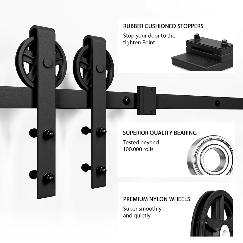 Barn Door Hardware Kit 2.5m - Image 3