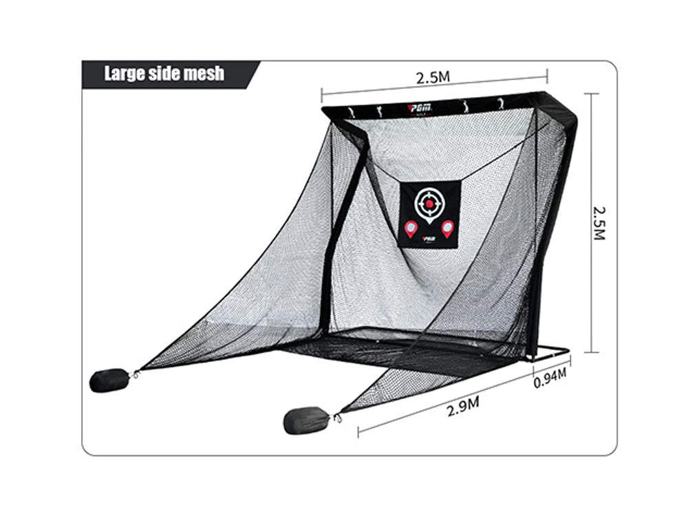 2.5m Z-shaped Golf training net With Side Protection - Image 7