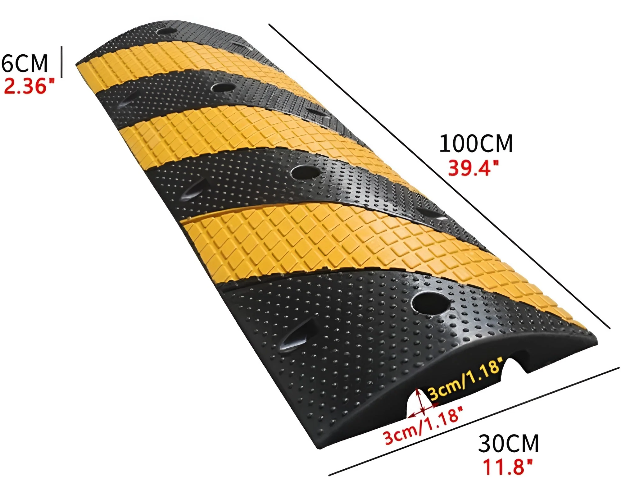 2 Channel Floor Cable Protector Solid Ramp - Image 3