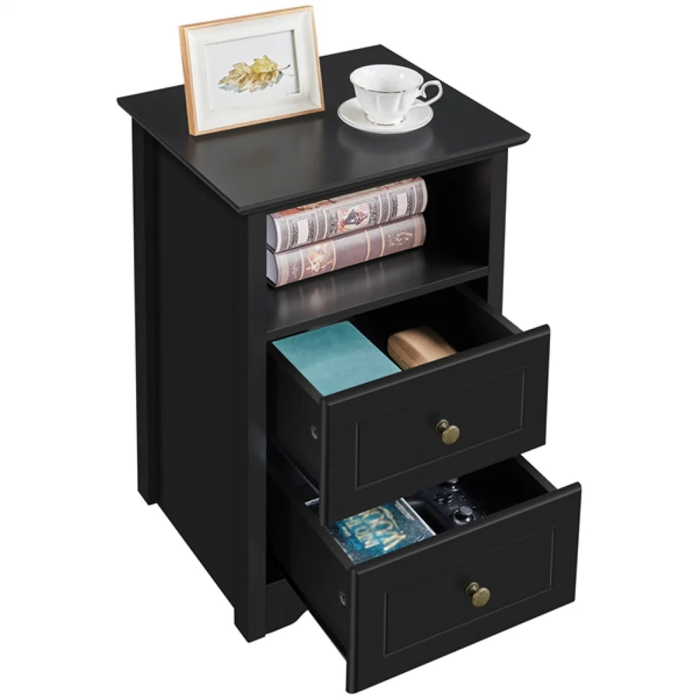 2 Drawer Bedside Table Sofa Side Table - Image 7