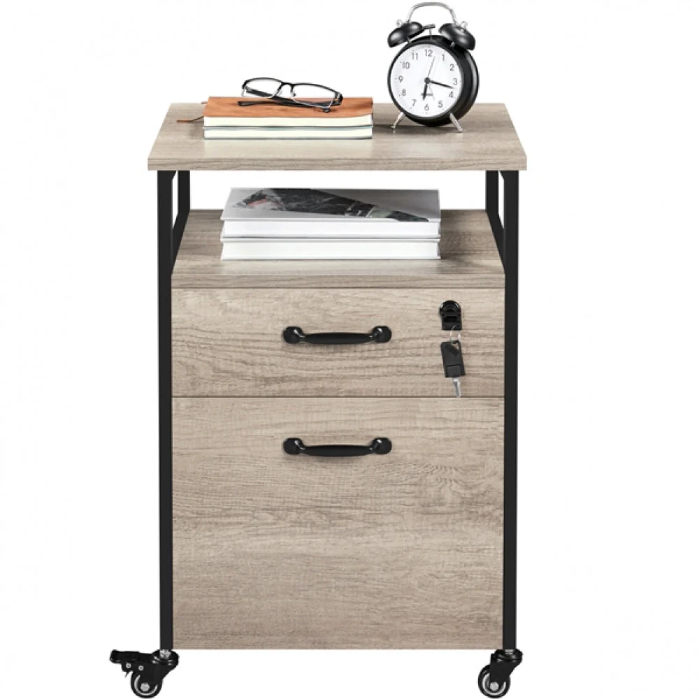 2 Sets Mobile Office File Cabinet - Image 4