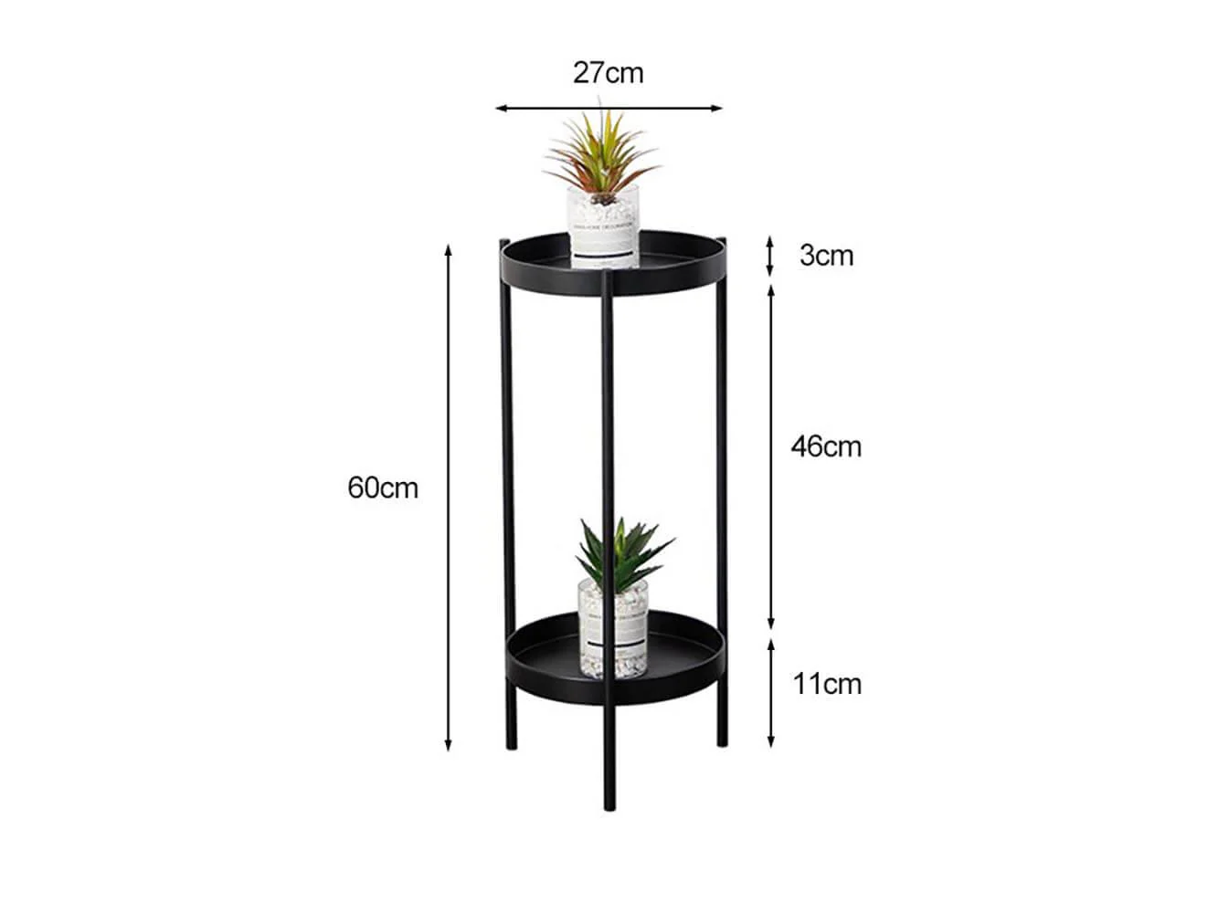 2 Tier Flower Pot Stand - Image 10