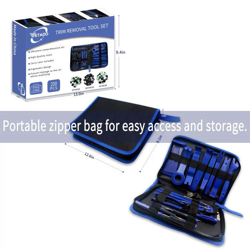 200Pcs Car Trim Removal Tools Kit - Image 7