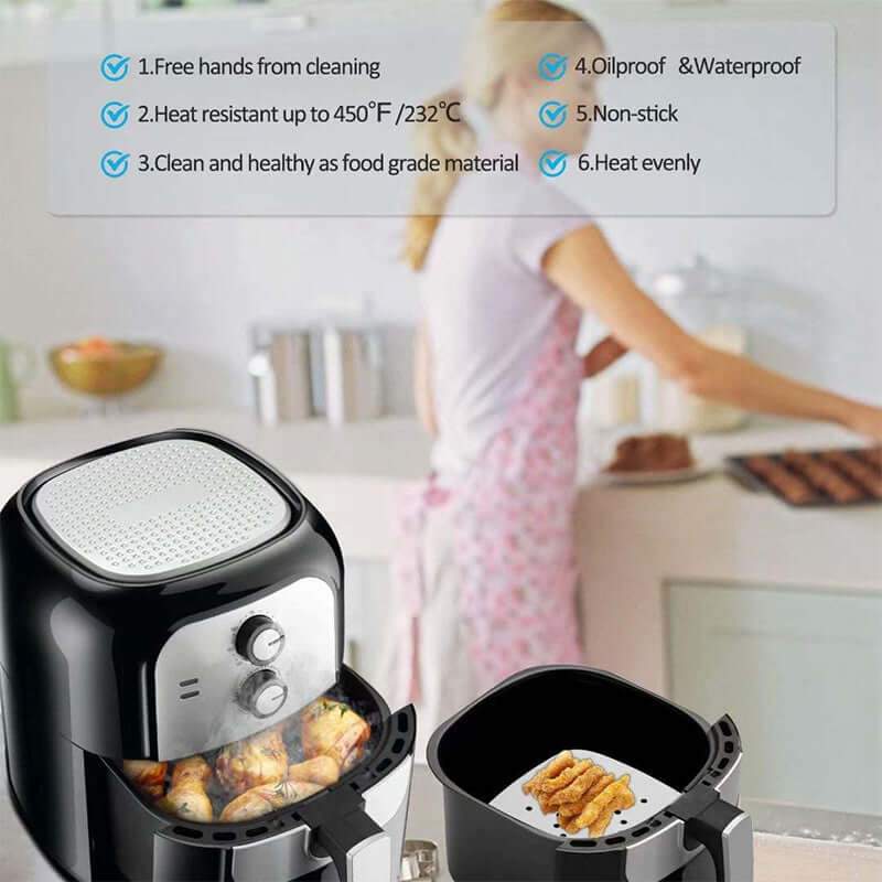 200Pcs Square Air Fryer Disposable Liners - Image 5