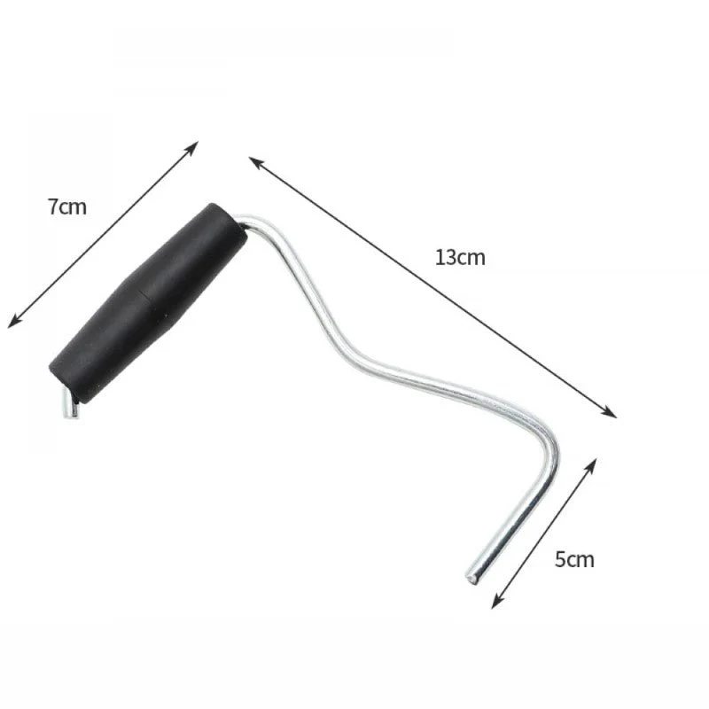 20x Camping Tent Pegs Heavy Duty Screw Steel In Ground Camping Outdoor Stakes - Image 2