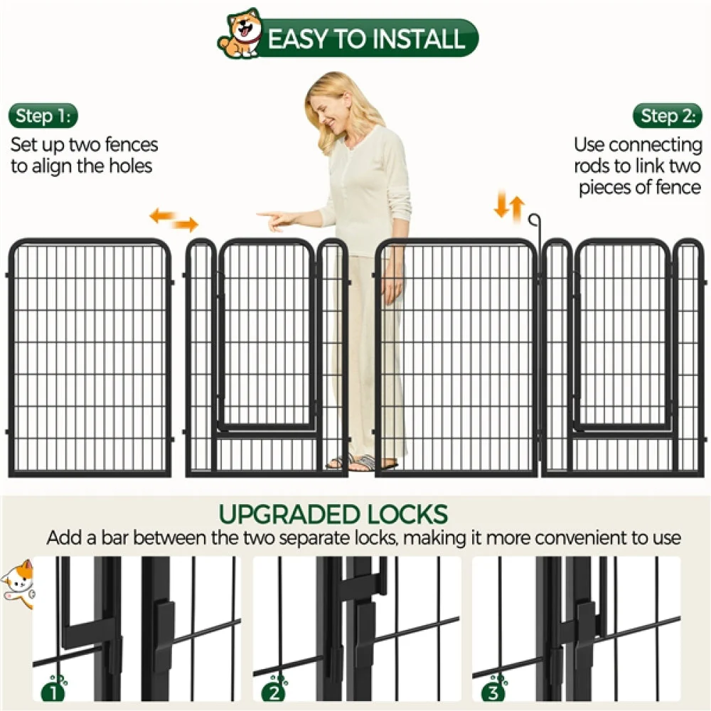 24 Panels Heavy Duty Dog Playpen - Image 4