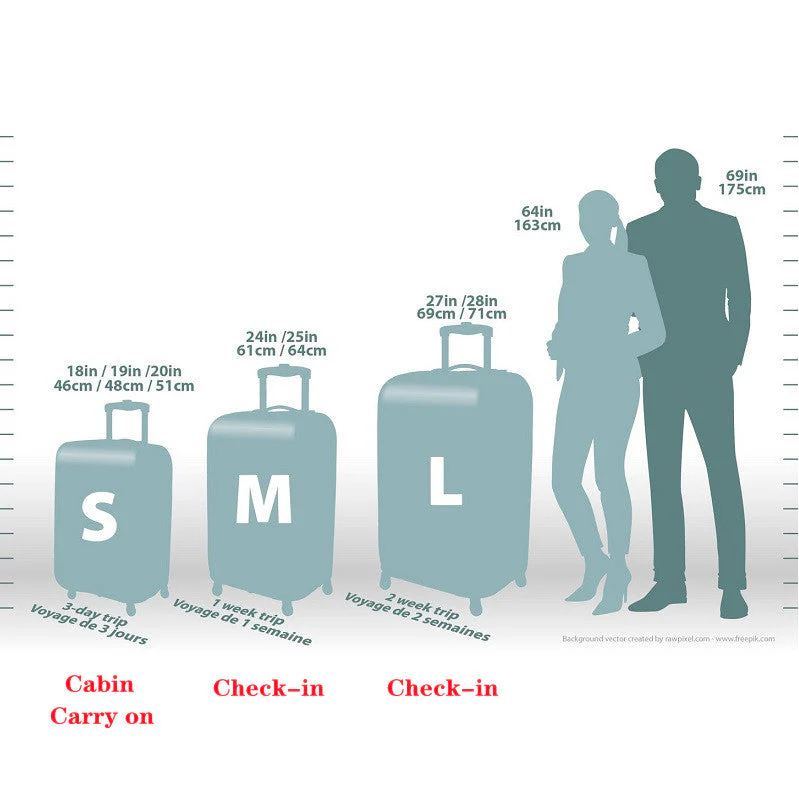 24" Suitcase Cabin Carry on Check in Travel Light Weight Luggage - Gold - Image 3