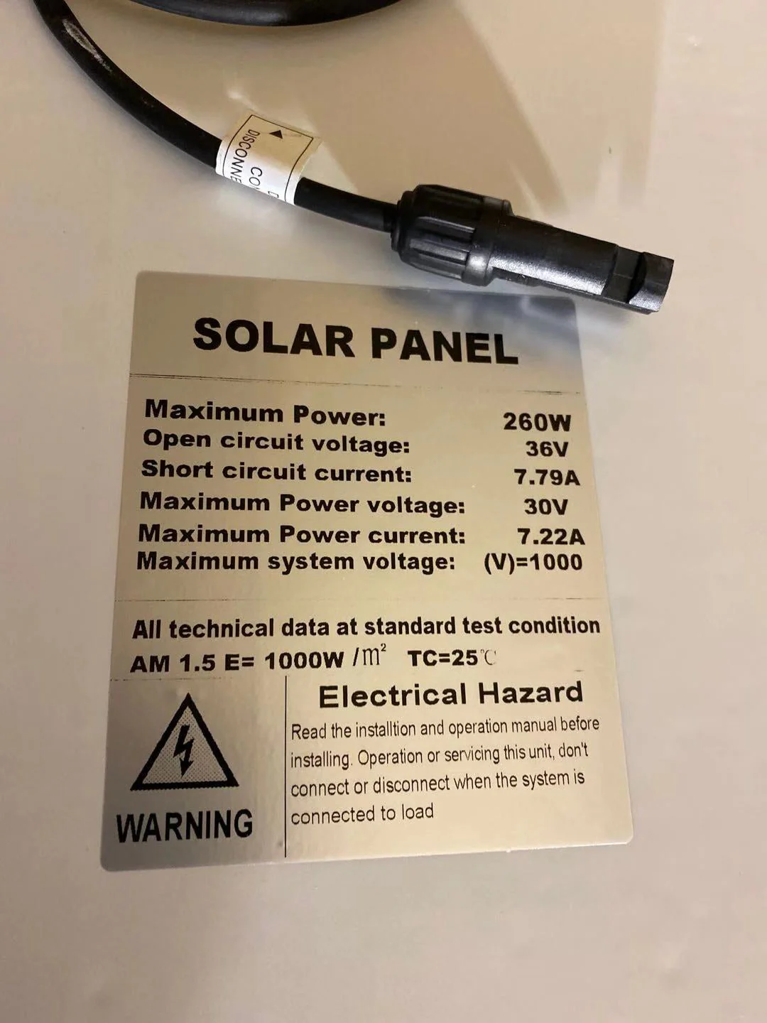 260W Solar Panel - Image 6