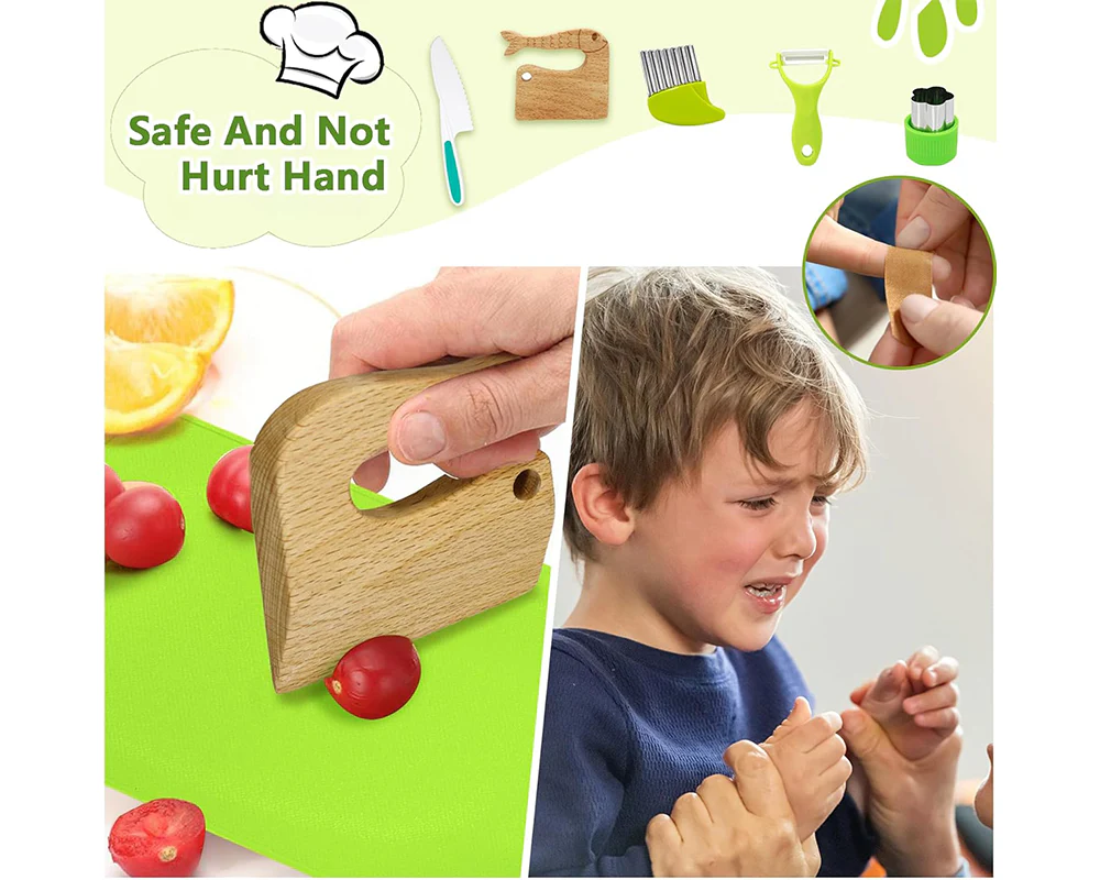 28-Piece Kids Safe Knife Set for Montessori Kitchen Tools - Image 6