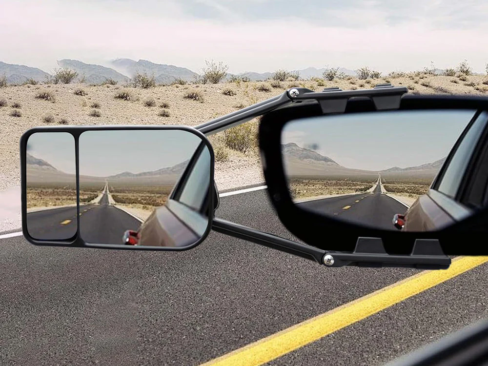 2PCS Adjustable Blind Spot Rear View Mirrors - Image 2