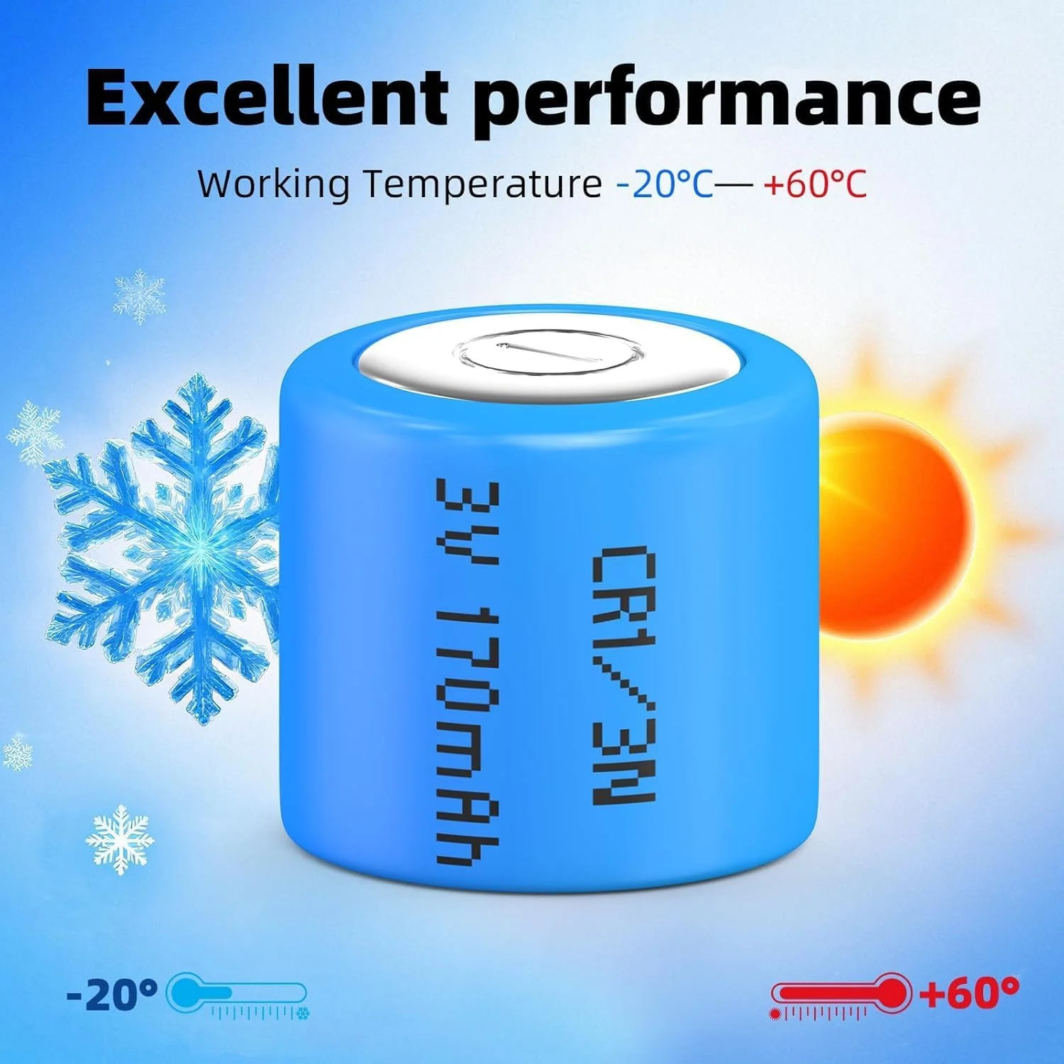 2PCS CR1/3N Lithium Battery 2L76, K58L, DL1/3N, 5018LC, CR11108, CR1/3N, CR13N - Image 7