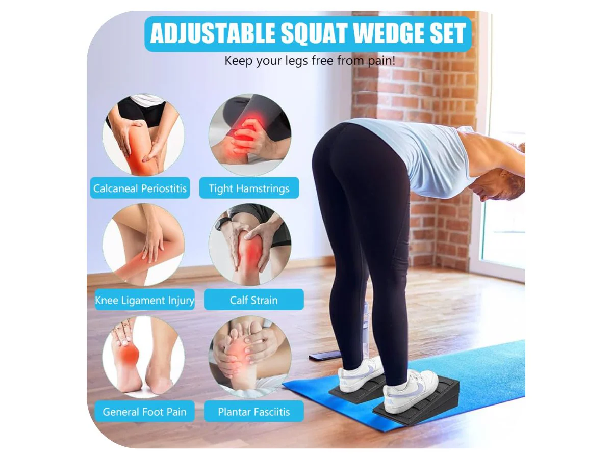 2Pcs Yoga Squat Wedge Anti-Slip Exercise Block for Pilates Fitness - Image 13
