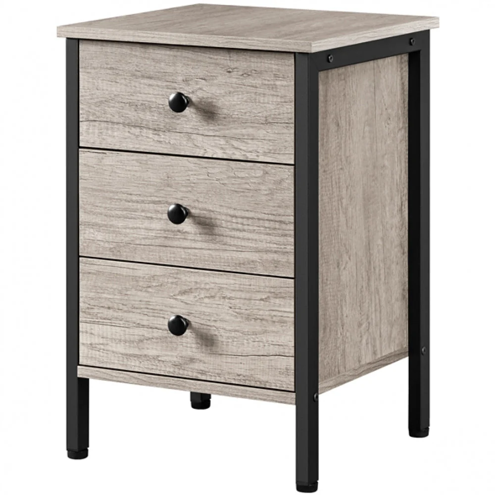 3 Drawer Nightstand Storage - Image 3