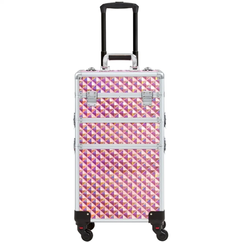 3-in-1 Rolling Makeup Train Case - Image 3