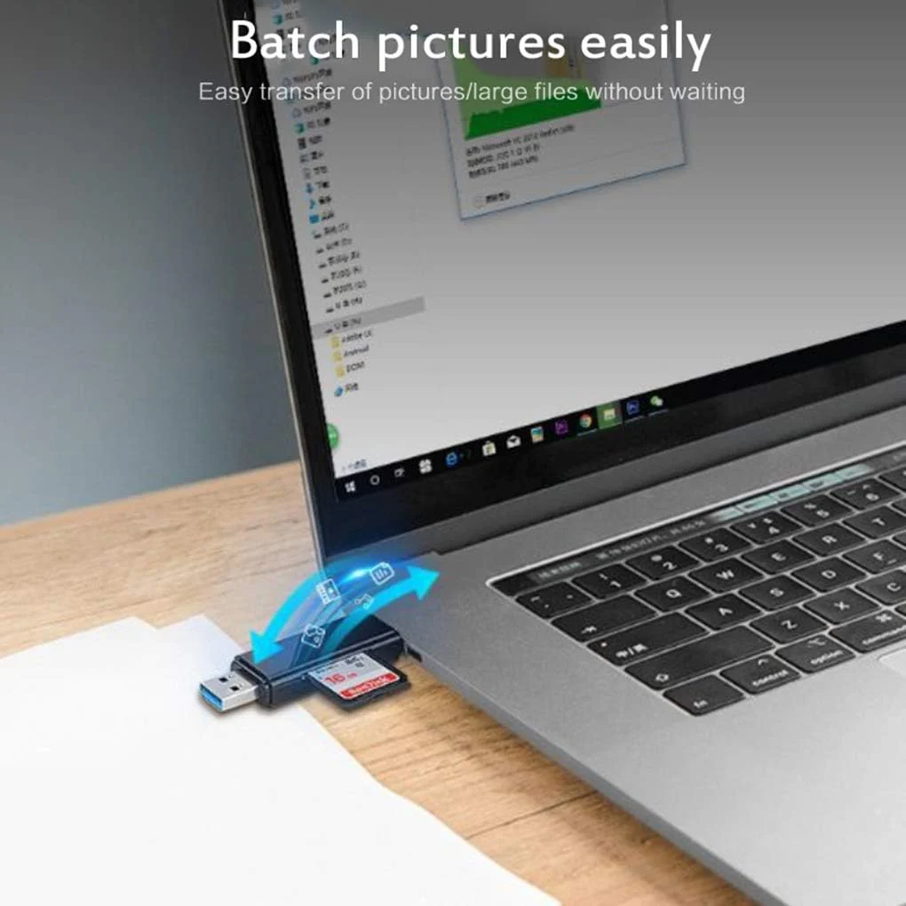 3 in 1 USB-C SD Micro SD Memory Card Reader - Image 3