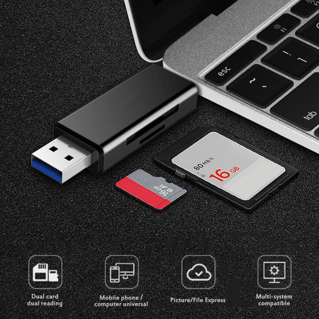 3 in 1 USB-C SD Micro SD Memory Card Reader - Image 6