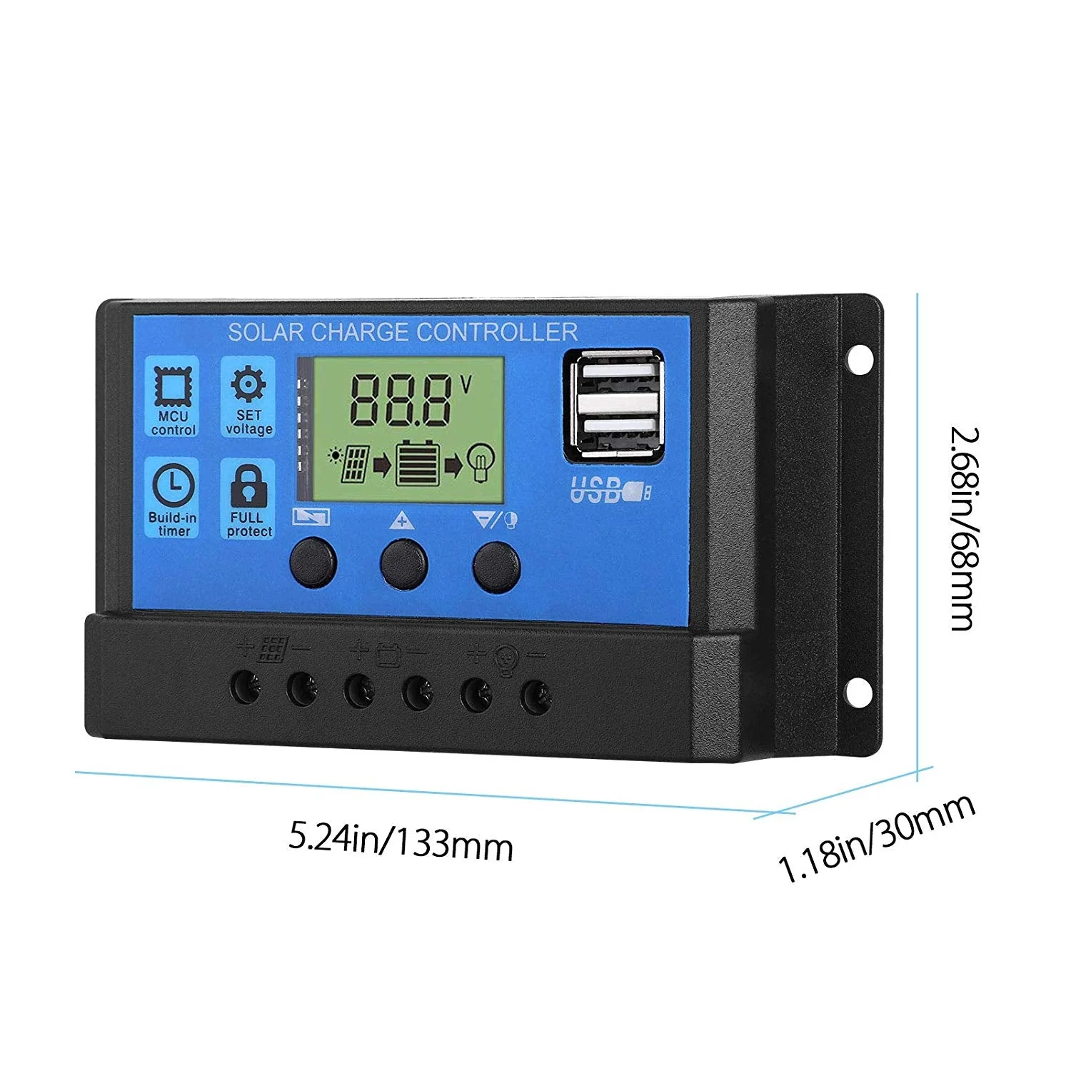 30A Solar Charge Controller LCD Display - Image 8