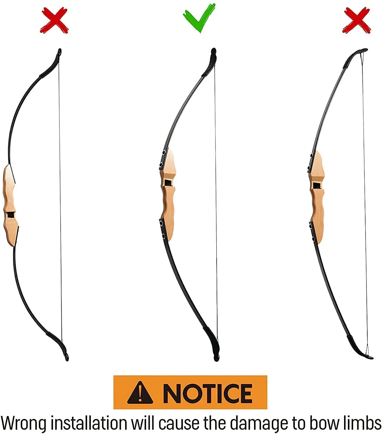 30lbs Archery High Strength Hunting Recurve Bow (Wood) - Image 9