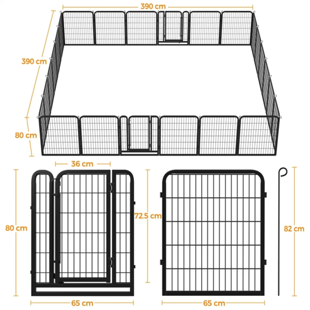 31.5″ Tall 24-Panel Dog Playpen - Image 3
