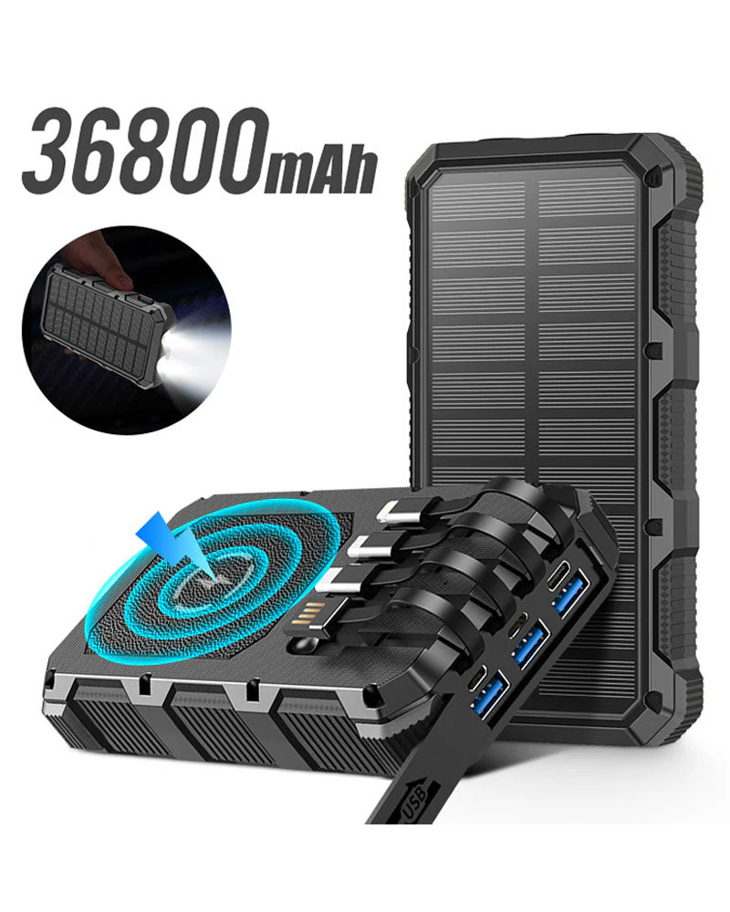 36800mAH Solar Power Bank - Image 7