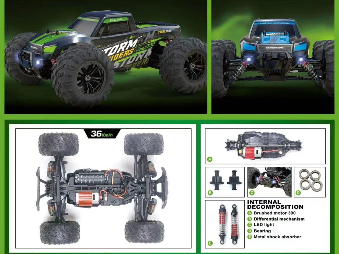 36km/H All Terrains 4WD Electric High Speed RC Truck Off-Road 1:16 Best Toy Gift - Image 4
