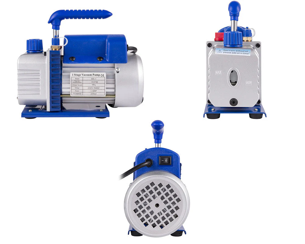 3CFM Vacuum Chambers Degassing 12L Vacuum Pump Air Condition Gauge - Image 11