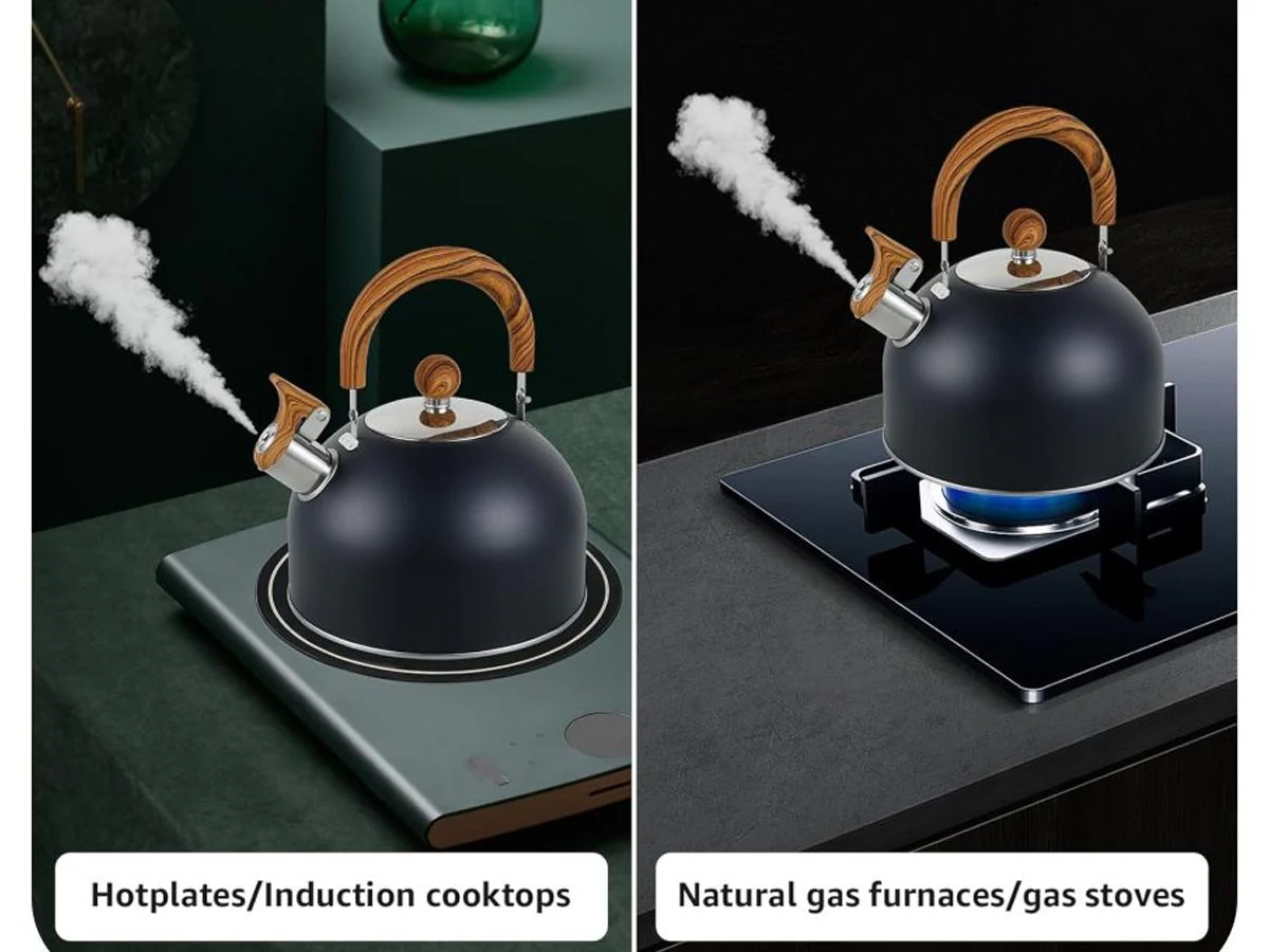 3L Smart Kettle Whistling Kettle(Stainless Steel) - Image 6