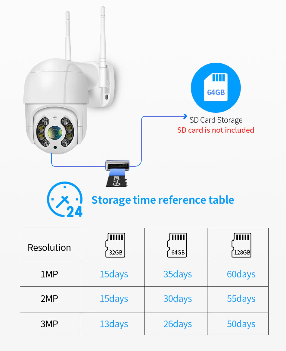 3MP PTZ Outdoor Security Camera WiFi - Image 10
