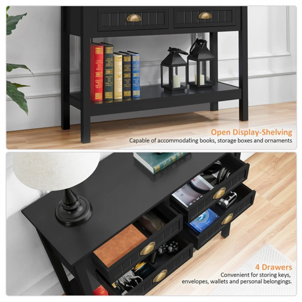 4-Drawer Console Table - Image 8