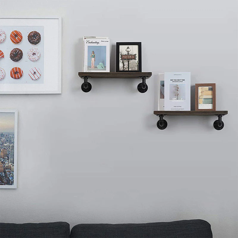 4 Pcs Industrial Rustic Shelf Brackets - Image 6