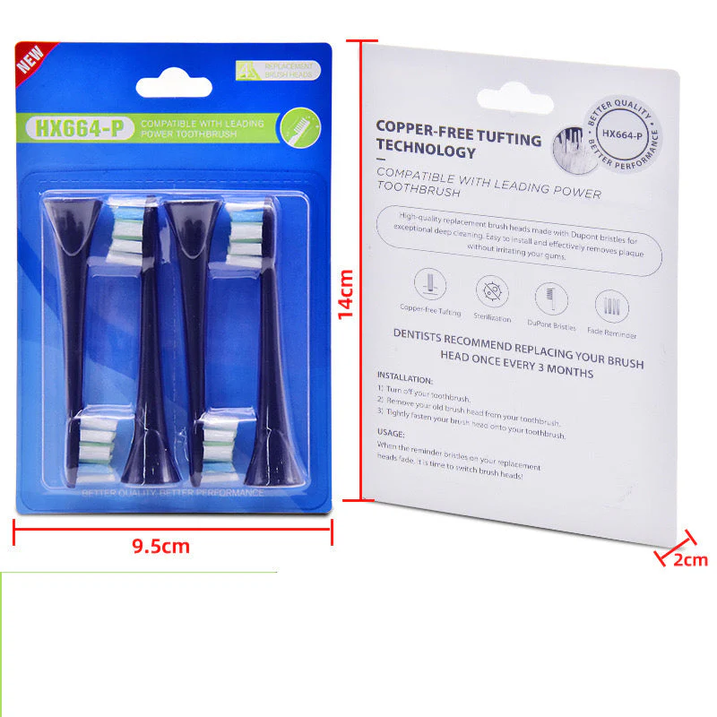 4 Pcs Replacement Sonic Toothbrush Heads - Image 2