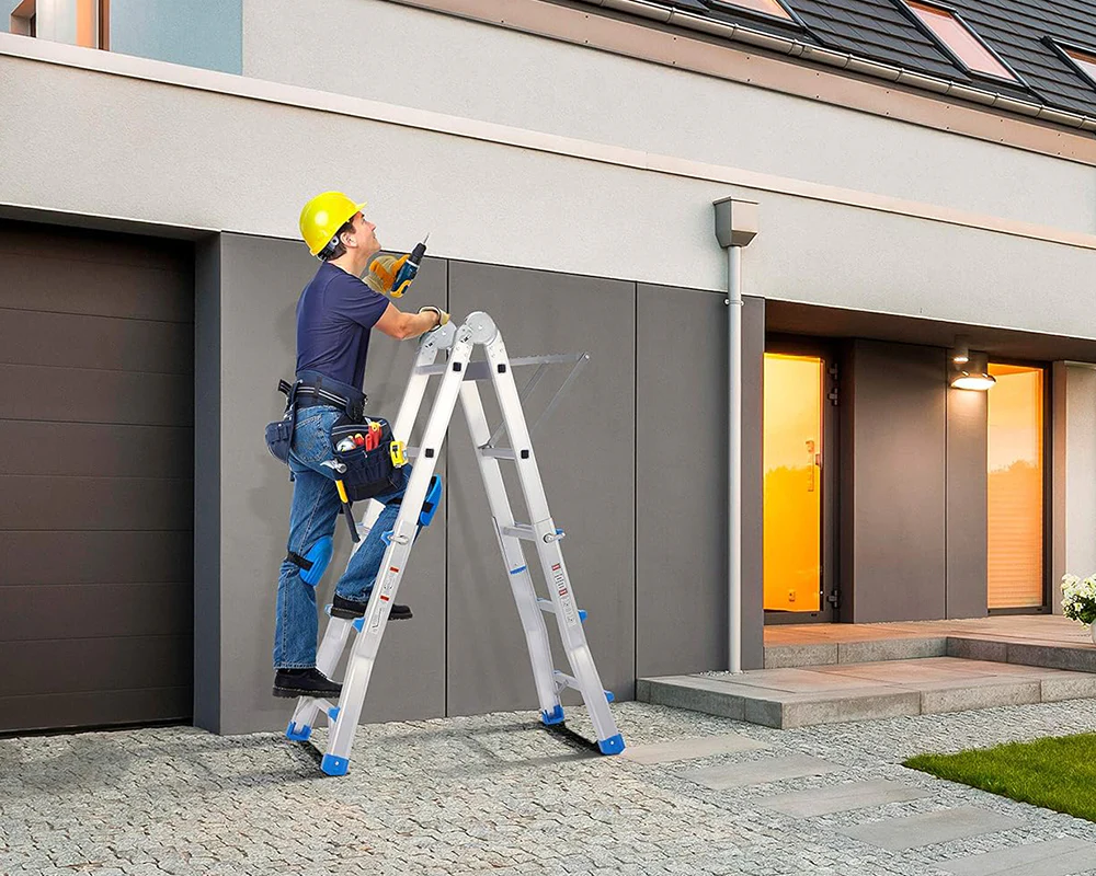 4M Multipurpose Telescopic Foldable Ladder with Platform - Image 11