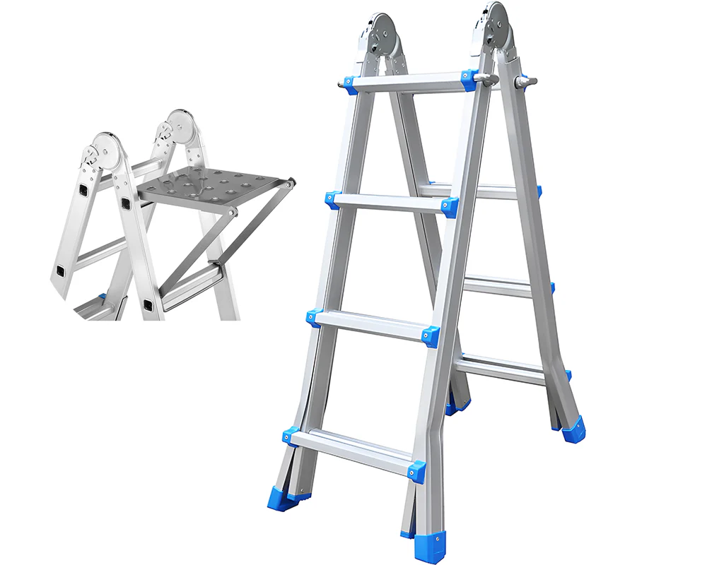 4M Multipurpose Telescopic Foldable Ladder with Platform - Image 12