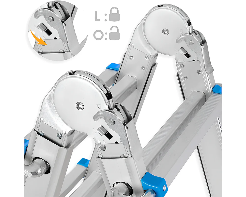 4M Multipurpose Telescopic Foldable Ladder with Platform - Image 7